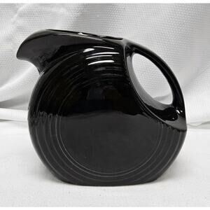 Fiesta Ware Black Large Disk Pitcher Retired